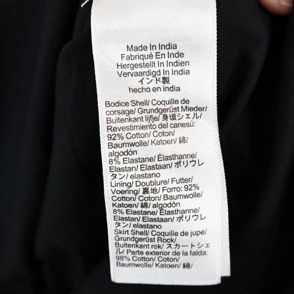 J.Crew Drop Waist Mixy Midi Dress Black Size XS NWT - Picture 8 of 8